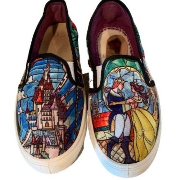 Disney Shoes - Beauty And The Beast Size Slip On Shoes Disney